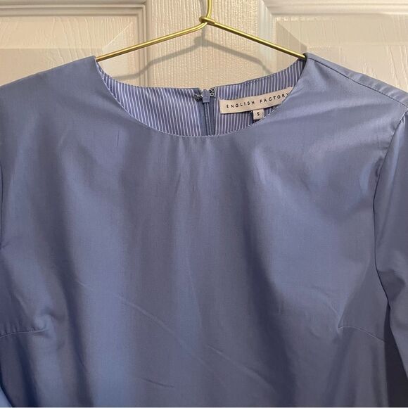 English Factory Bell Sleeve Ruffled Tiered Sheath Dress - Picture 2 of 4